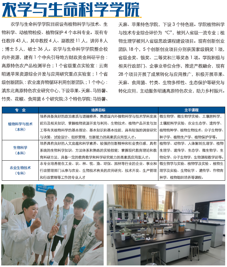 昭通學(xué)院2021年招生計(jì)劃