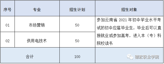 德宏職業(yè)學(xué)院2021年招生簡章