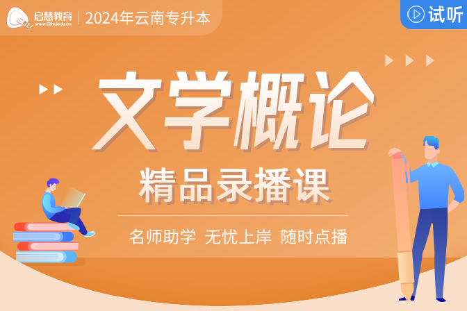2025年云南統(tǒng)招專升本精講課《文學(xué)概論》
