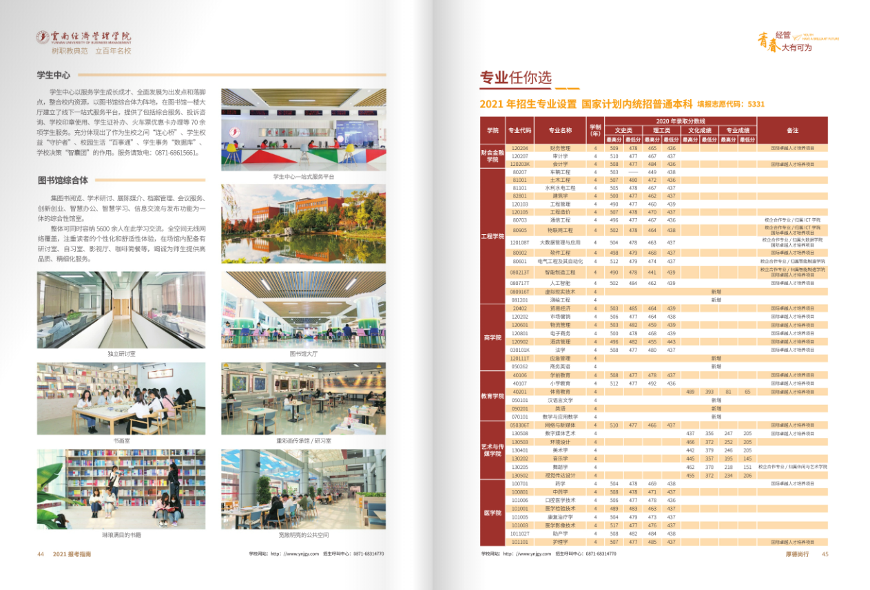 云南省經(jīng)濟(jì)管理學(xué)院2021年報(bào)考指南